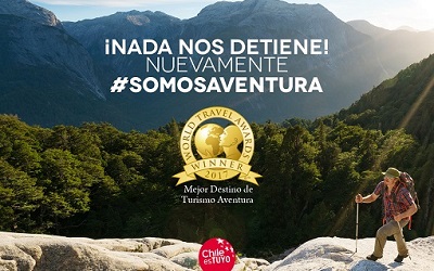 Chile es por tercera vez Mejor Destino de Turismo Aventura de Sudamérica