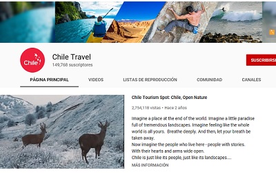 Google premia a Chile con Botón de Plata en YouTube por canal Chile Travel