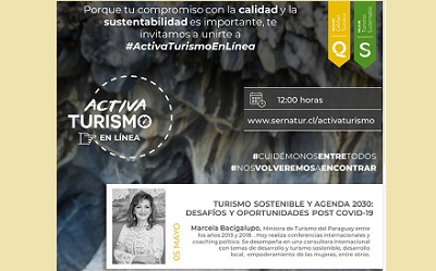 Exministra de Turismo de Paraguay estará en Activa Turismo En Línea
