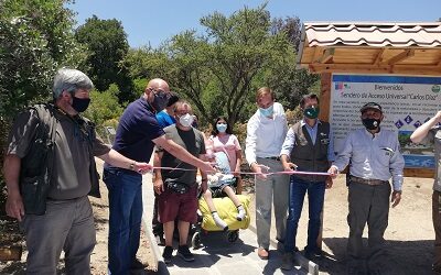 Nuevo sendero inclusivo inauguró Conaf en el parque nacional Río Clarillo