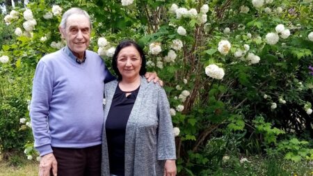 María Luisa y Hardy, su marido.