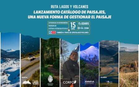 Afiche del seminario de Ruta Lagos y Volcanes.