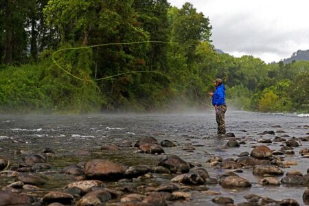 Carretera Austral. Pesca con mosca