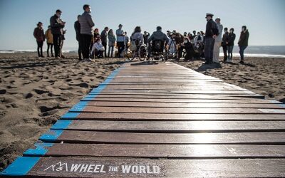 Inauguran pasarela retráctil para acceso universal a la playa de Matanzas