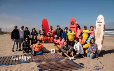 Con surf adaptado inauguran tercera pasarela retráctil en La Serena