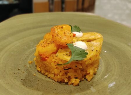 Arroz de camarón al estilo guajiro.