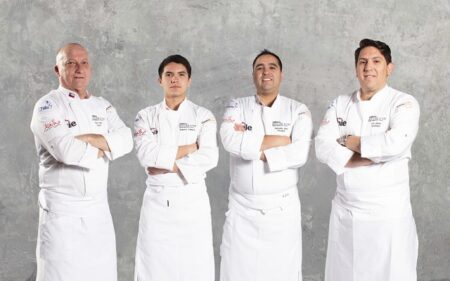 Equipo chileno que competirá este jueves 14 en el Bocuse d´Or.