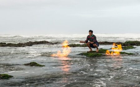 Fuego en el mar