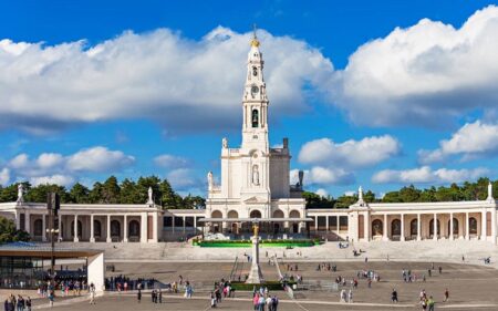 Santuario de Fátima en Ourém, Portugal.