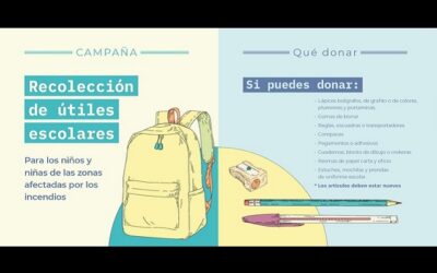 Recolección de Artículos Escolares para niños afectados por incendios