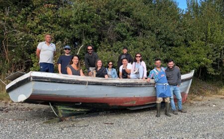 Grupo de chefs del Movimiento 100K en la Cuenca del Lago Llanquihue.