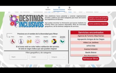 Nuevo portal Destinos Inclusivos invita a sumar servicios turísticos