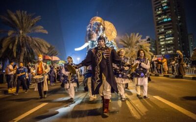 Tres elefantes mecánicos gigantes ofrecerán concierto en Ñuñoa