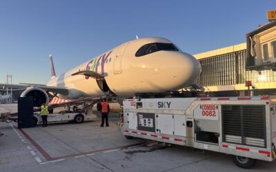 SKY estrena equipos más eficientes para energizar aviones en tierra