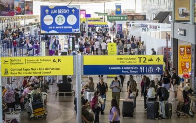 Aeropuerto de Santiago: 1,9 millones de pasajeros en abril, 2,3% más que en 2024