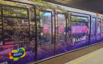Campaña transforma carros del Metro en vitrinas del turismo brasileño