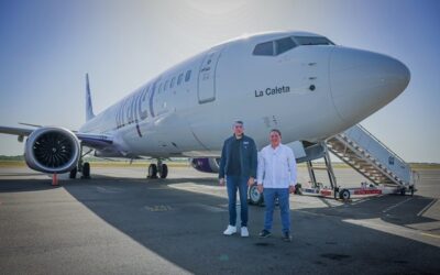 Línea aérea dominicana Arajet recibió su aeronave número 12 “La Caleta”