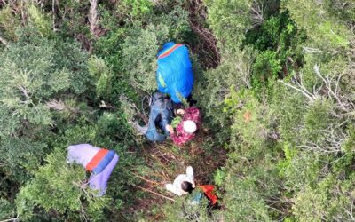 Equipos de emergencia rescatan a dos turistas extranjeros en Pucón