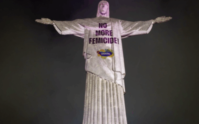Brasil iluminó el Cristo Redentor en una campaña contra el feminicidio