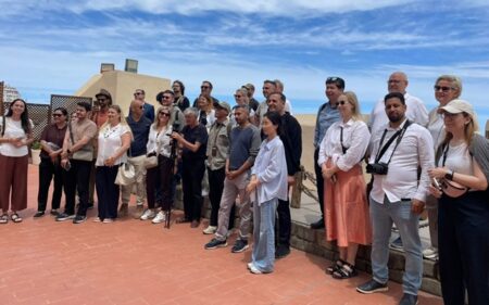 Grupo de invitados en Palais des Raïs